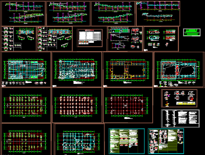 庄河钢结构报告厅图纸